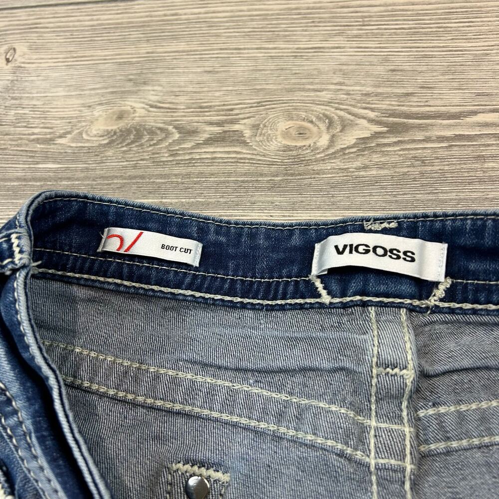 Vigoss Bootcut Jeans, Size 16, Stars & Stripes Pockets, EUC - Picture 5 of 7